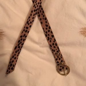 Gap belt leopard print Large